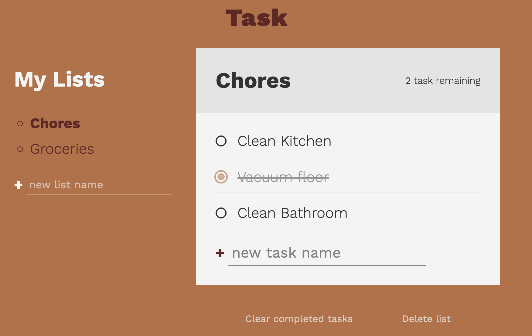 JavaScript To Do List