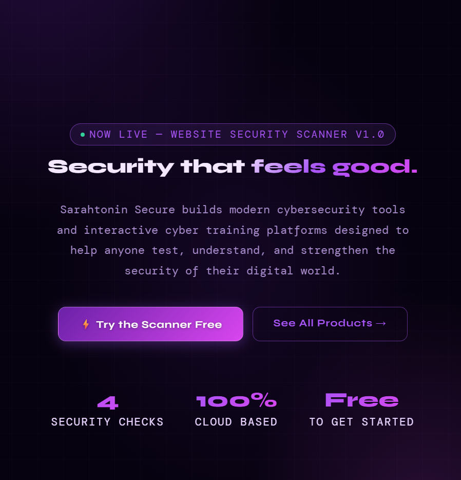Sarahtonin Secure & Technologix Website