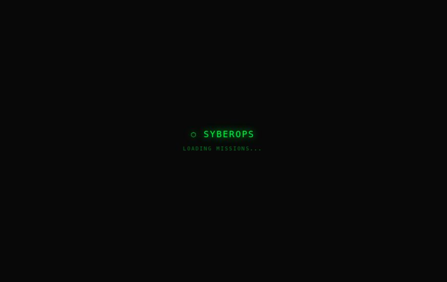 SyberOps - Terminal Game